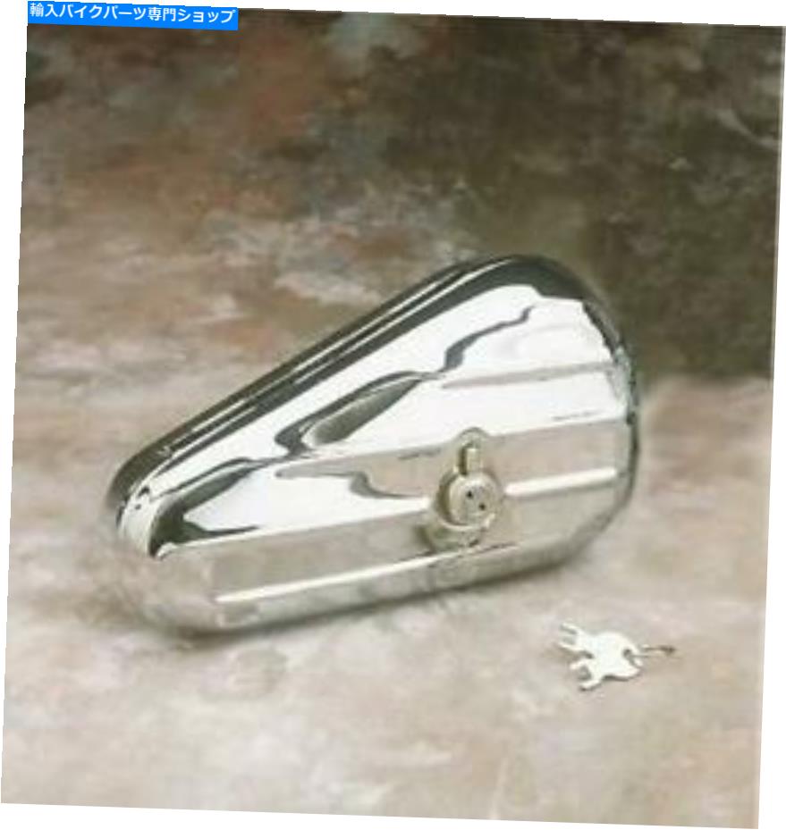 クロームパーツ Drag Specialties Chrome Teardropツールボックス - right - DS-373655 Drag Specialties Chrome Teardrop Toolbox - Right - DS-373655【並行輸入品】