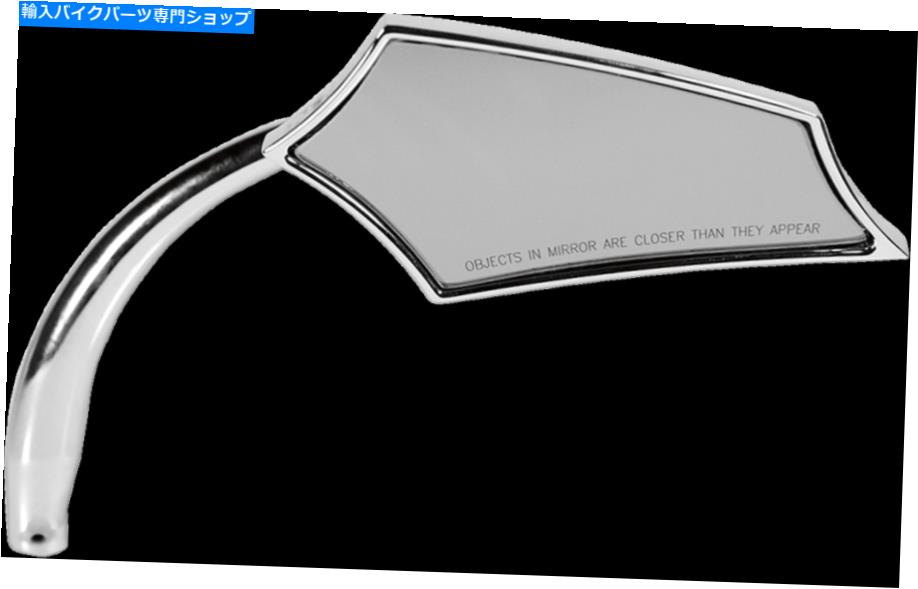 クロームパーツ Russ WernimontデザインRWD-50103短右側クロムミラー Russ Wernimont Designs RWD-50103 Short Right Side Chrome Mirror【並行輸入品】