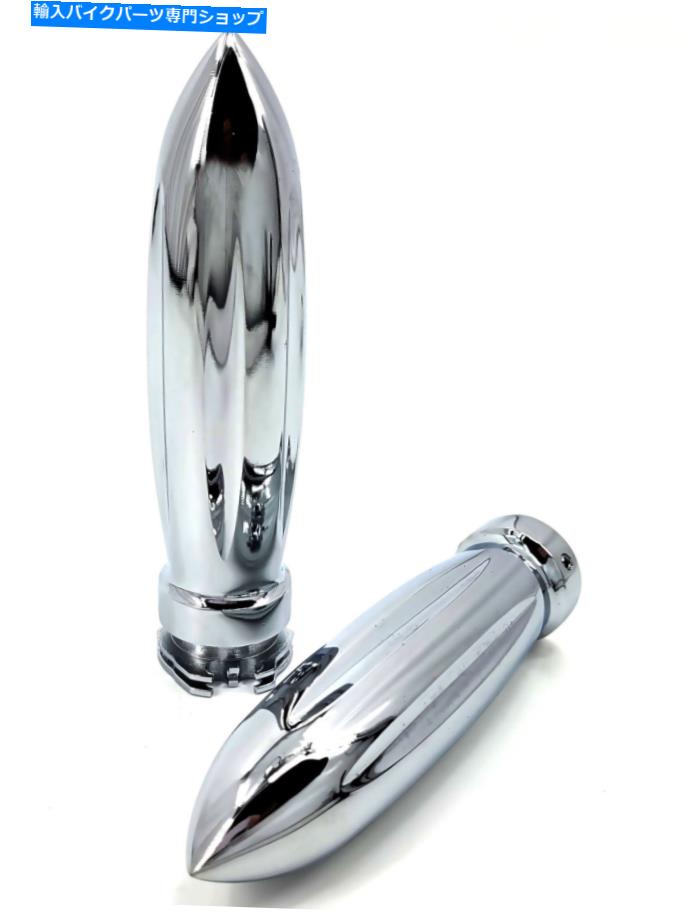 クロームパーツ Harley-DavidsonのオートバイのためのChrome Billetのハンドグリップ魚雷 Chrome Billet Hand Grips TORPEDO for Harley-Davidson Motorcycles【並行輸入品】 28,965円