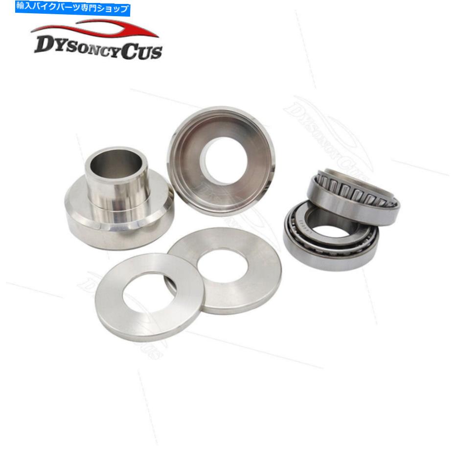 クロームパーツ クロームスプリングフォークネックカップセットW /ベアリングフィットハーレーチョッパーボバーカスタム Chrome Spring Fork Neck Cups Set w/ Bearings Fit Harley Chopper Bobber Custom【並行輸入品】 28,965円