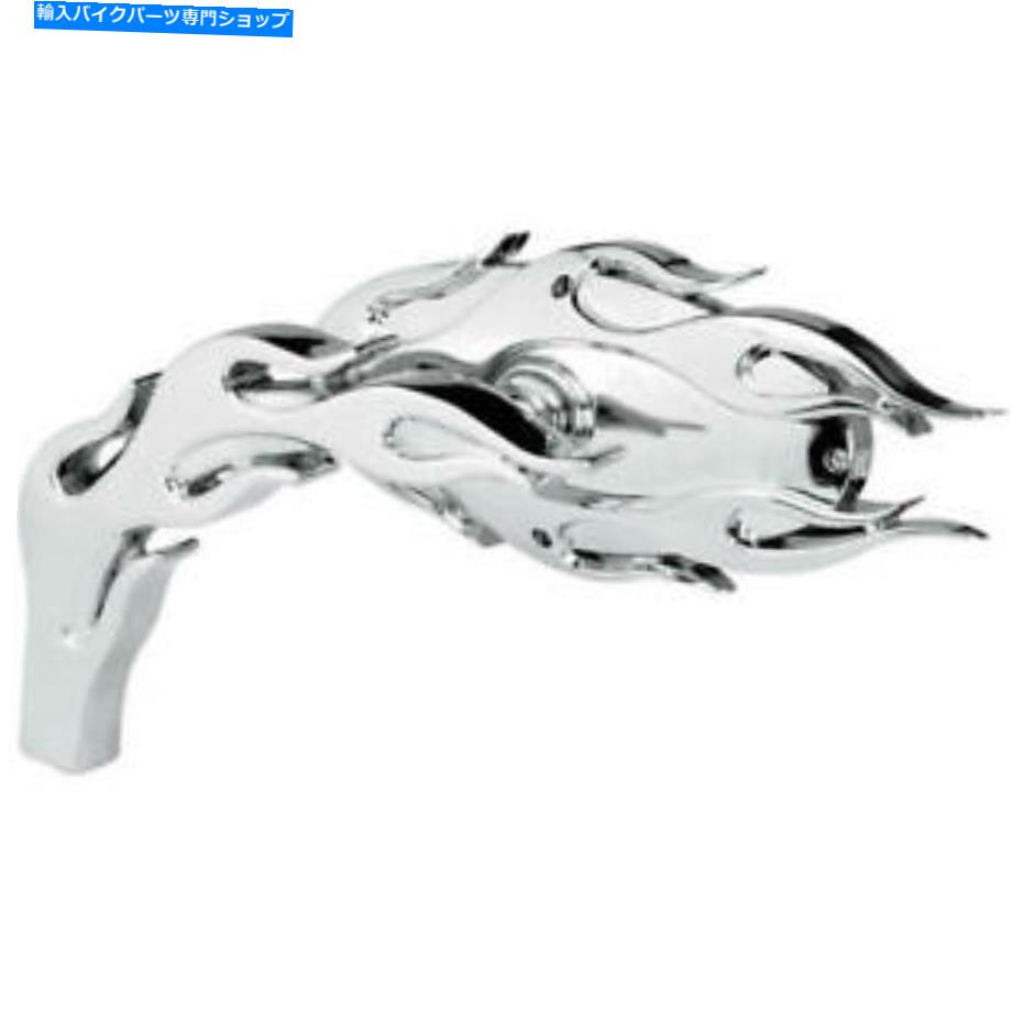 クロームパーツ Arlen Ness Flame Mirrorを去った Arlen Ness Flame Mirror Left Chrome【並行輸入品】