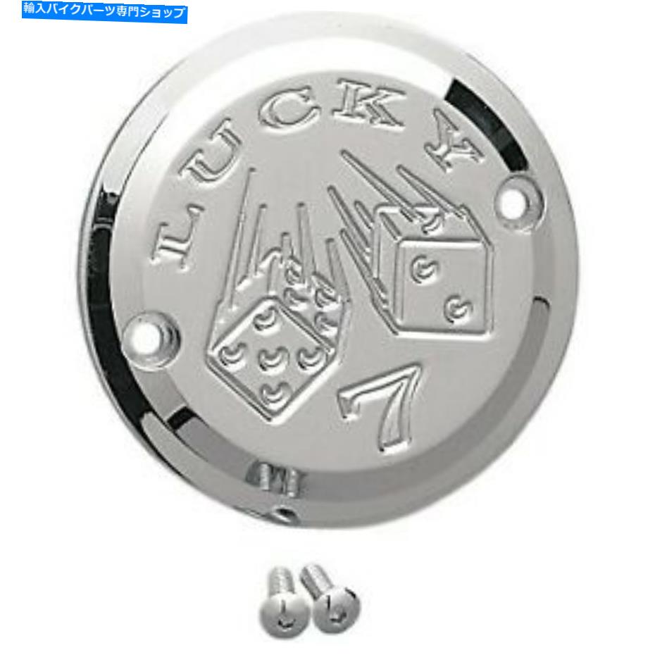 クロームパーツ ジョーカークロムラッキー7ダイスタイマー/ポイントカバービッグツイン70-99＆スポーツスター04-20 Joker Chrome Lucky 7 Dice Timer / Points Cover Big Twin 70-99 & Sportster 04-20【並行輸入品】