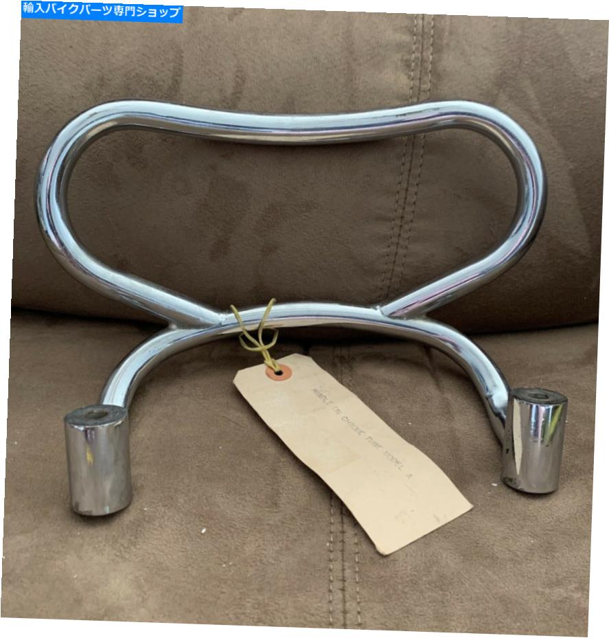クロームパーツ ビンテージハーレーダビッドソンクロームシートバック、チューブモデルA、NOS Vintage Harley Davidson Chrome Seat Back, Tube Model A, NOS【並行輸入品】
