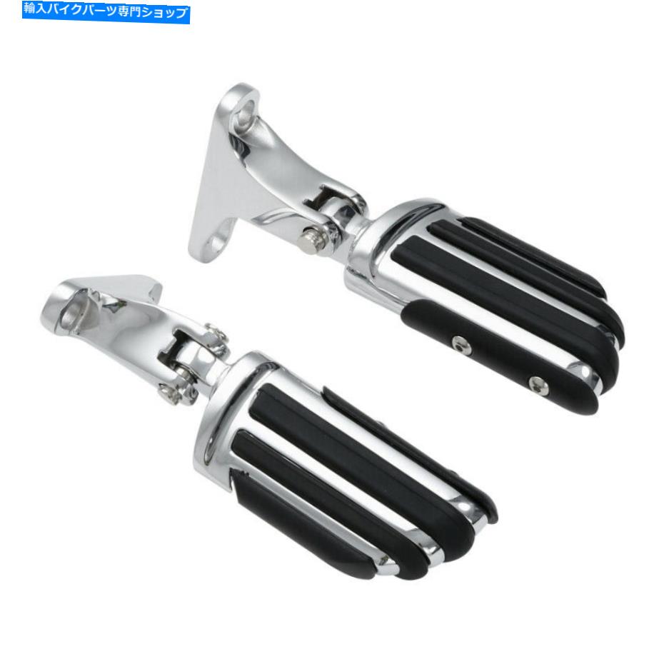 クロームパーツ Chromeリアの乗客フットペグはハーレーツーリングElectra Glide 1993-2021のためのフィット Chrome Rear Passenger Foot Pegs Fits For Harley Touring Electra Glide 1993-2021【並行輸入品】