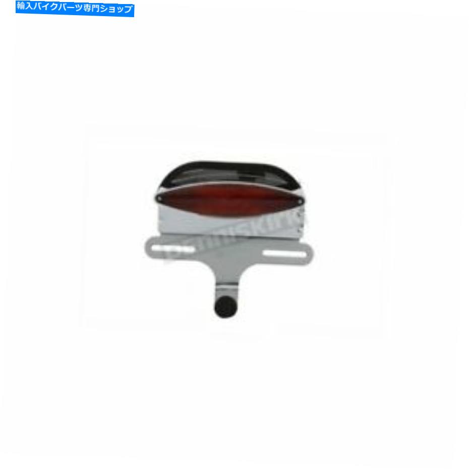 クロームパーツ Wyatt Gatling Chrome 12Vミニスネークアイテールライトとブラケット - 33-0438 Wyatt Gatling Chrome 12V Mini Snake Eye Taillight and Bracket - 33-0438【並行輸入品】
