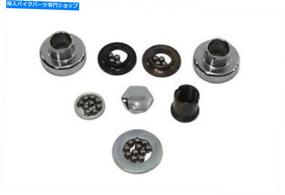 クロームパーツ V-Twin 24-0195 - クロムフォークネックカップキット V-Twin 24-0195 - Chrome Fork Neck Cup Kit【並行輸入品】