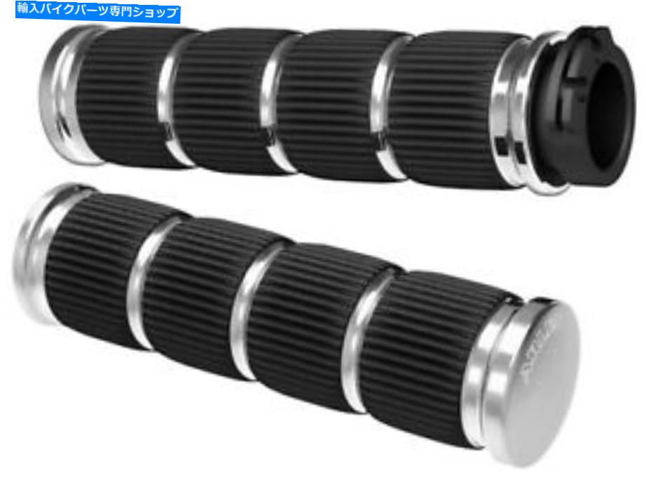 クロームパーツ Arlen Ness Chrome FusionシリーズグリップハーレーツーリングソフトダイナFXRスポーツスター Arlen Ness Chrome Fusion Series Grips HARLEY TOURING SOFTAIL DYNA FXR SPORTSTER【並行輸入品】