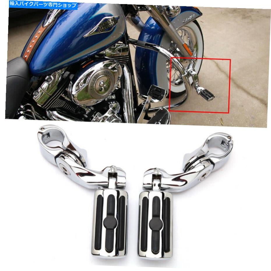 【楽天市場】クロームパーツ Harley Davidson FatboyのためのChromeオートバイエンジンガードハイウェイフットペグキット