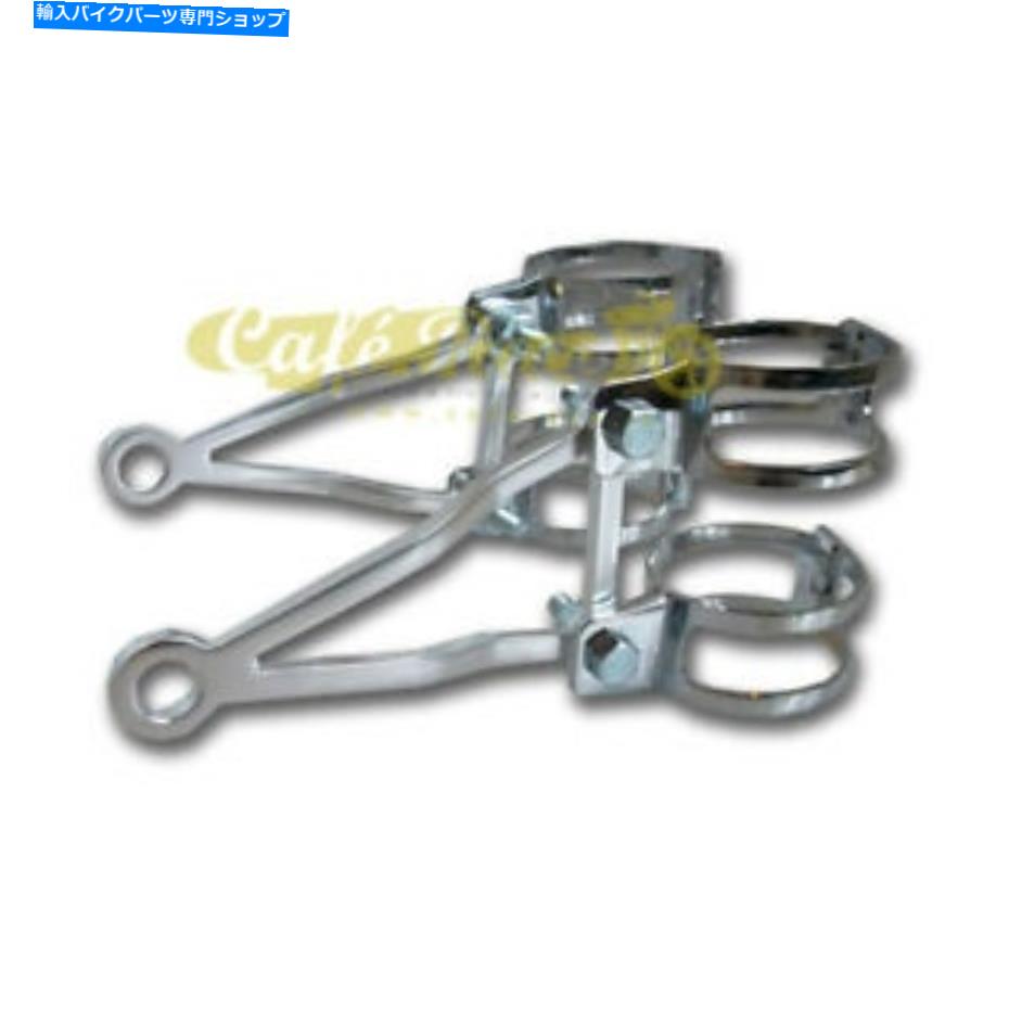 クロームパーツ ブラケットリレーイベントヘッドライトクロームトライアングルメンズ39-42mmカフェレーサーカスタム Brackets Relay Events Headlight Chrome Triangle Mens 39-42mm Cafe Racer Custom【並行輸入品】