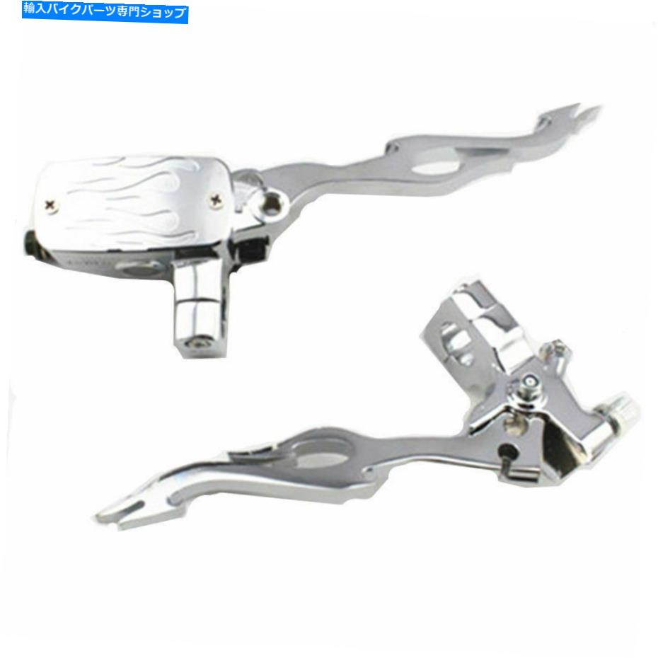 クロームパーツ オートバイ1 ''ハンドルバーマスターシリンダー油圧ブレーキコントロール+クラッチレバー Motorcycle 1'' Handlebar Master Cylinder Hydraulic Brake Control + Clutch Lever【並行輸入品】