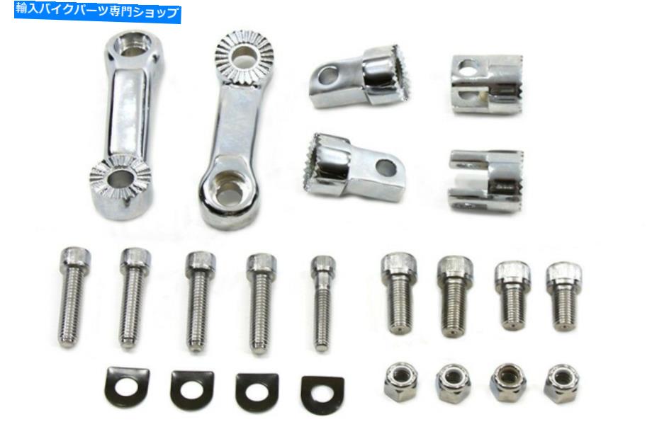 クロームパーツ クロム調整可能な高さフットペグキットハーレーFXST 1984-UP FXWG 83-86 FXDWG 94 CHROME ADJUSTABLE HEIGHT FOOTPEG KIT HARLEY FXST 1984-UP FXWG 83-86 FXDWG 94-UP【並行輸入品】