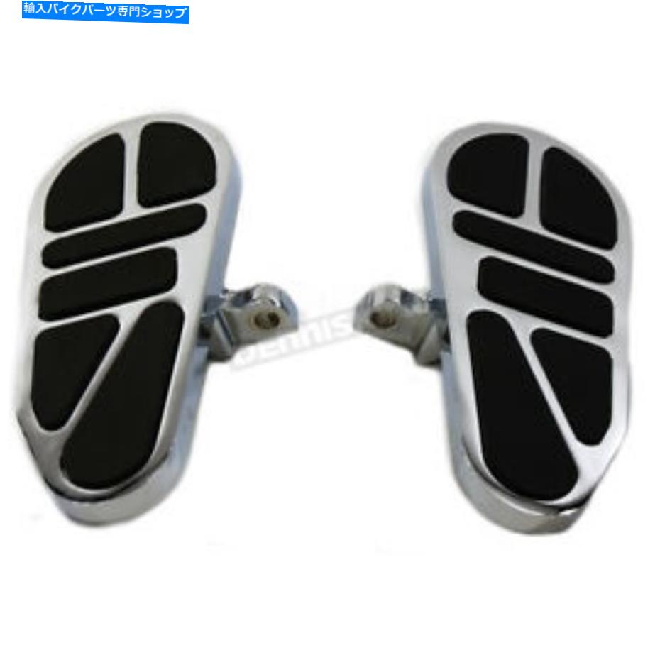 クロームパーツ Vツイン製造クロームミニ旅客フットボードセット - 27-0793 V-Twin Manufacturing Chrome Mini Passenger Footboard Set - 27-0793【並行輸入品】