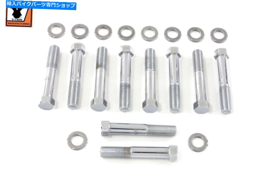 クロームパーツ クロムストックヘッドボルトW /ワッシャーDYNA硬質FL 1948-1984 FX 1971-1984 Chrome Stock Head Bolts w/ Washers Dyna Rigid FL 1948-1984 FX 1971-1984【並行輸入品】