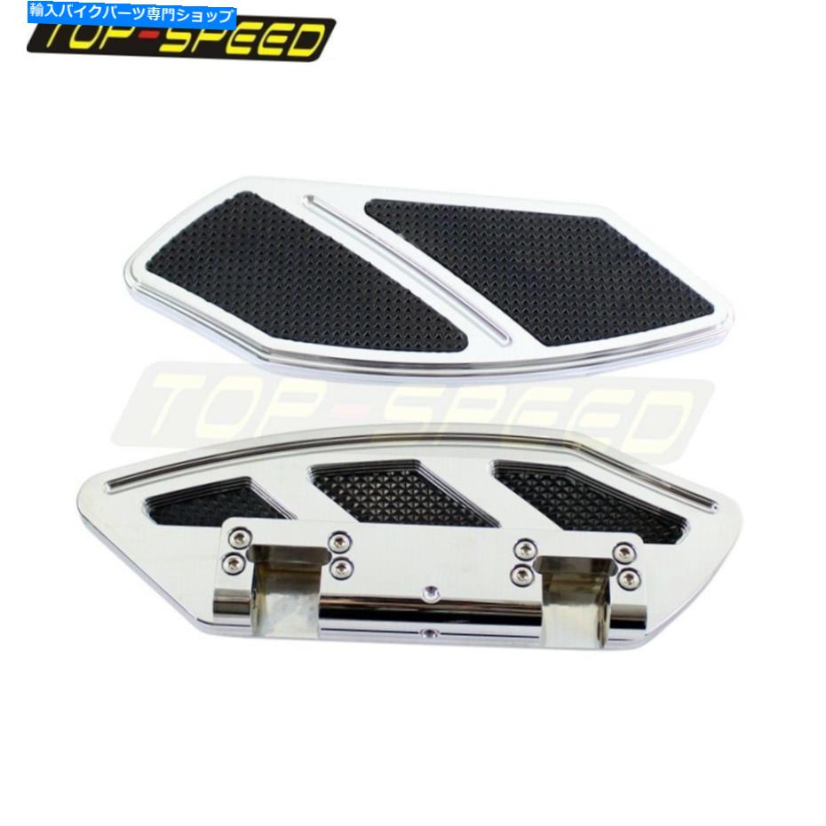 クロームパーツ Harley Touring Flhr Fltr Fltr Softail 84-15のためのペアクロームフロアボードレストフットペグ Pair Chrome Floor Board Rest Foot Peg For Harley Touring FLHR FLTR Softail 84-15【並行輸入品】