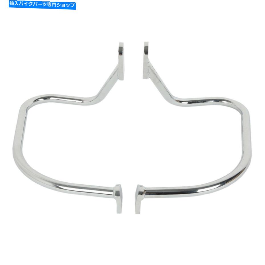 クロームパーツ サドルバッグガードクラッシュバーフィットハーレーソフトヘリテージスプリンガーフラスト97-99 Saddlebag Guards Crash Bar Fit For Harley Softail Heritage Springer FLSTS 97-99【並行輸入品】