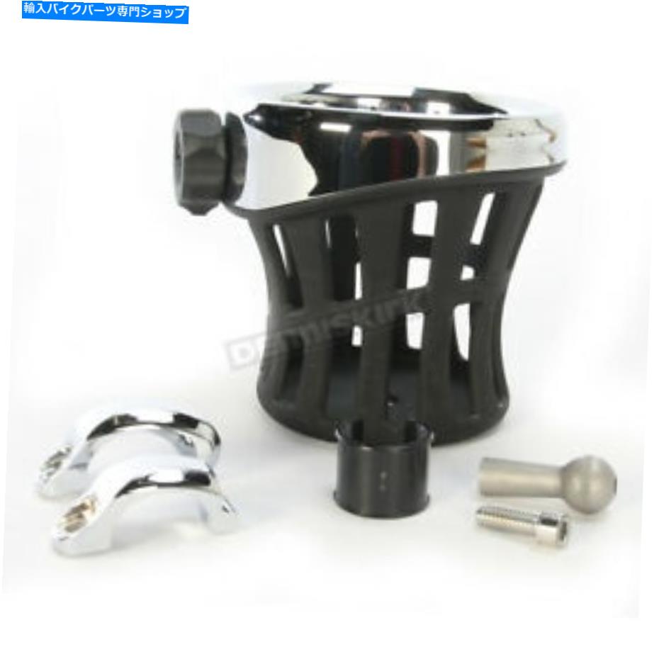 クロームパーツ Ciro DrinkホルダーW / Chrome 7/8 - 1インチバーマウント - 50412 Ciro Drink Holder w/Chrome 7/8 - 1 in. Bar Mount - 50412【並行輸入品】