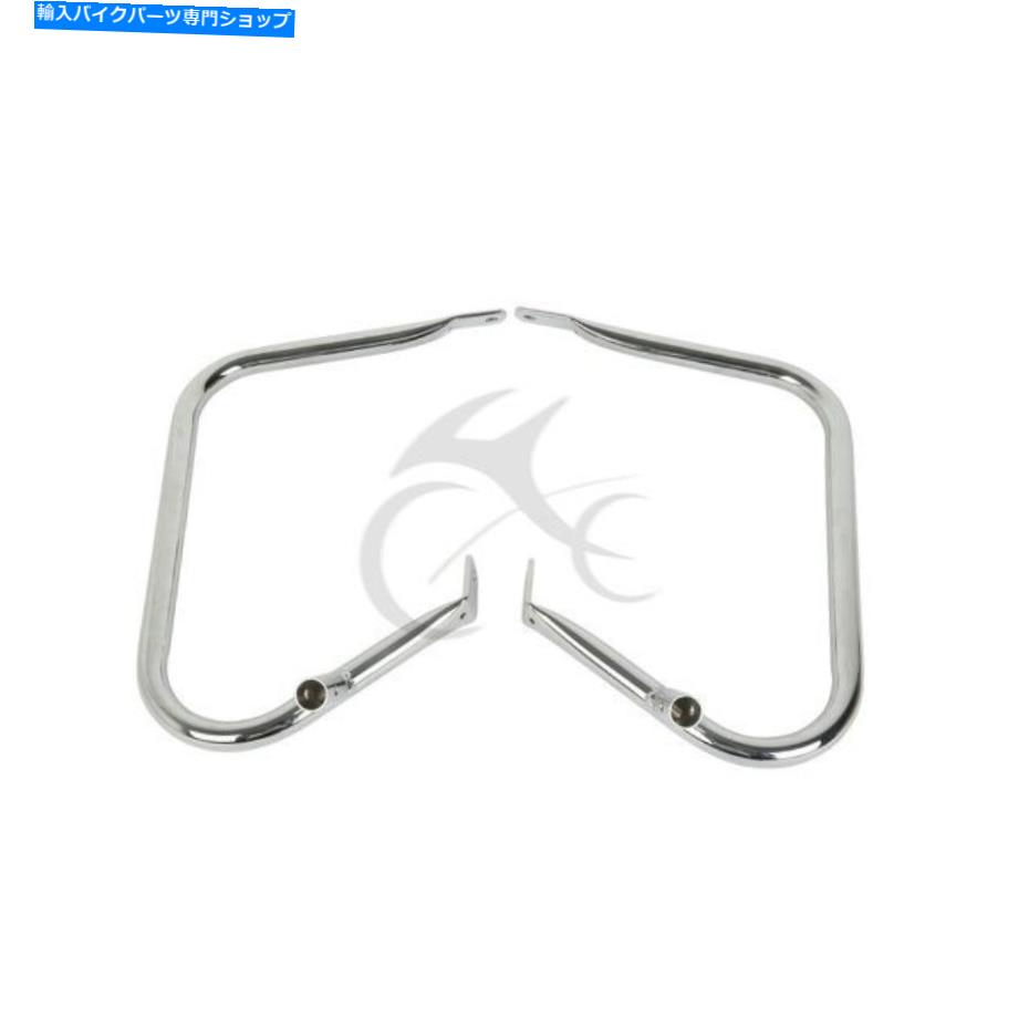 クロームパーツ オートバイサドルバッグガードブラケットフィットハーレーツーリングロードグライドキング09-13 Motorcycle Saddlebag Guard Bracket Fit For Harley Touring Road Glide King 09-13【並行輸入品】