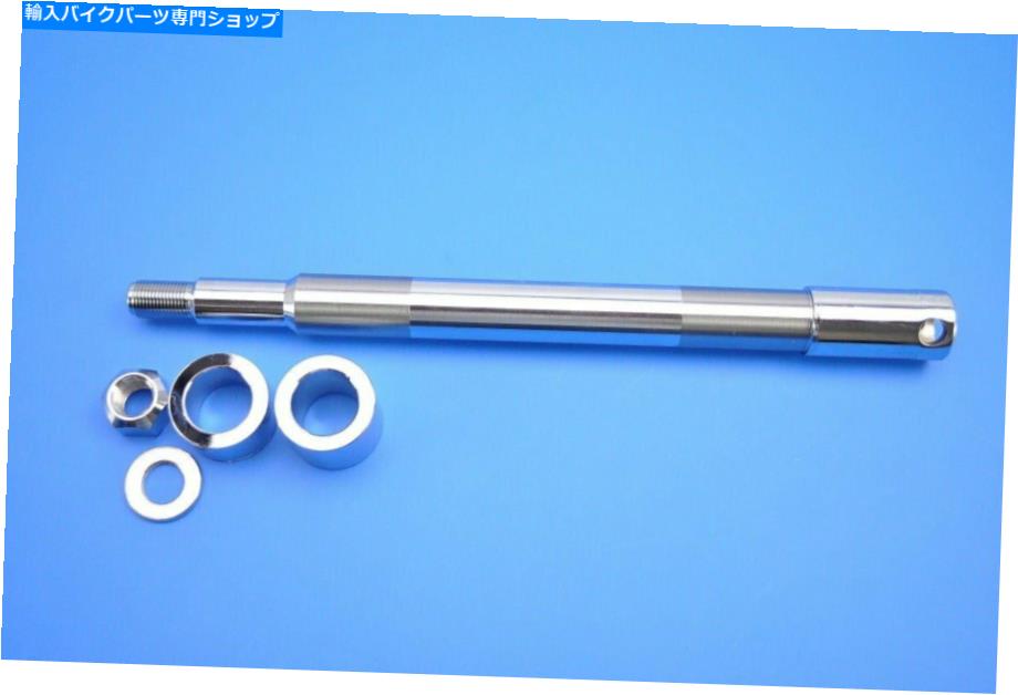 クロームパーツ Drag Specialtiesフロントスチールアクスルキット、クローム0214-0846 Drag Specialties Front Steel Axle Kit, Chrome 0214-0846【並行輸入品】