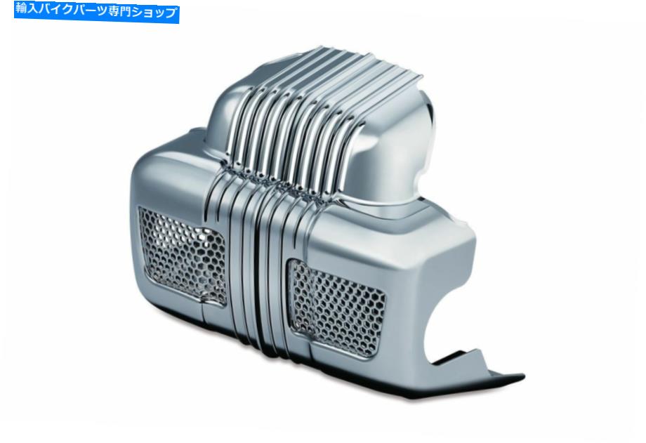クロームパーツ Harley '14 -'16 Flh / Tツインクールモデルクロム用クーリンクーラントポンプカバー Kuryakyn Coolant Pump Cover for Harley '14-'16 FLH/T Twin Cooled Models Chrome【並行輸入品】