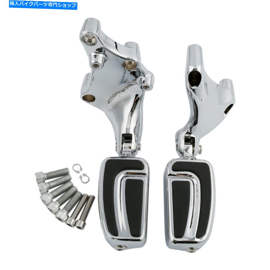 クロームパーツ ハーレースポーツスターXL883 1200 14-20クロムのための気流後部乗客フットペグペグ Airflow Rear Passenger Footpeg Pegs For Harley Sportster XL883 1200 14-20 Chrome【並行輸入品】