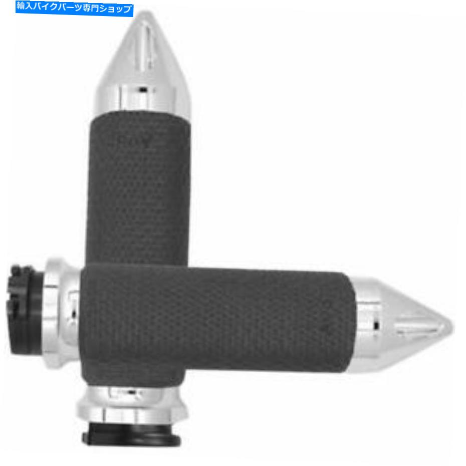 クロームパーツ スパイクエンド付きエイボングリップMF-63B-CH-FL-SPメモリフォームグリップ - 1.625IN.-クロム Avon Grips MF-63B-CH-FL-SP Memory Foam Grips with Spike Ends - 1.625in.- Chrome【並行輸入品】