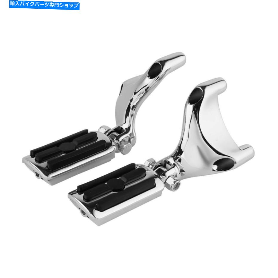 クロームパーツ フットレストマウントブラケットの足の足のフィットハーレー883 1200 XL Sportster 04-13 Footrest Mounting Bracket Footpegs Fit For Harley 883 1200 XL Sportster 04-13【並行輸入品】