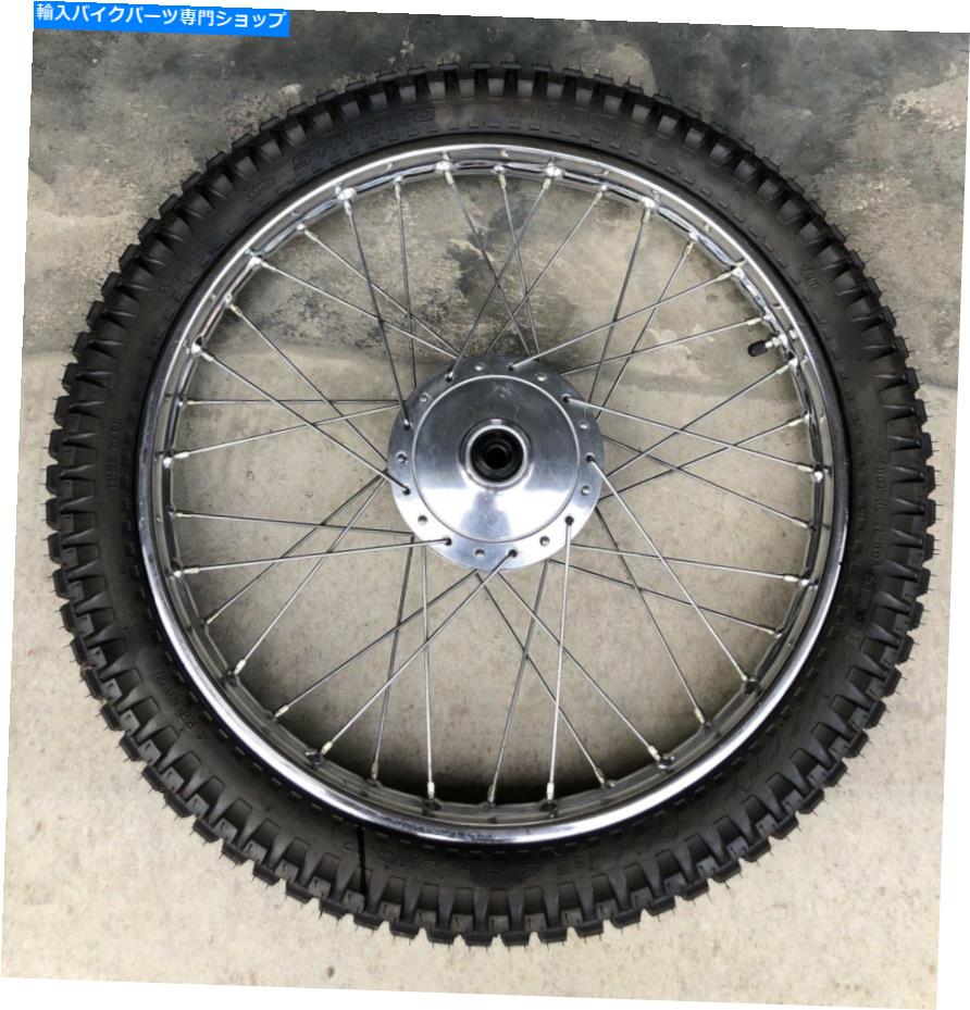 クロームパーツ 1974年鑑XL100 XL125フロントクロンスイール商品2.75-19タイプ - 良好！ - オリジナルのタイトルを表示 1974 ホンダ XL100 XL125 フロントクロームホイール 新品 2.75-19 タイヤ-良好 ！- show original title【並行輸入品】