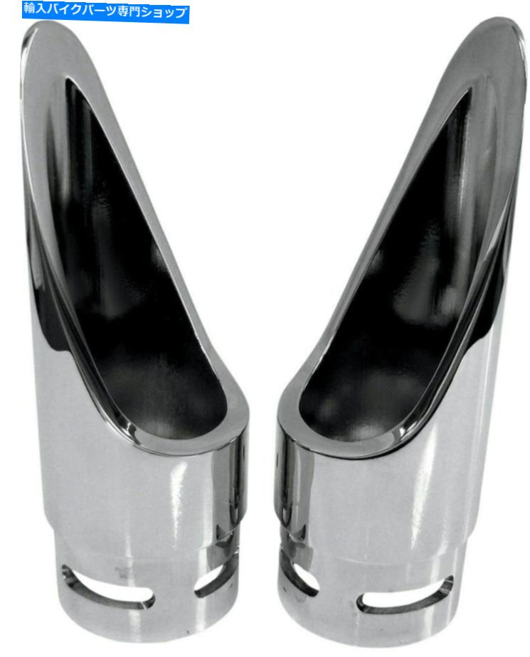 クロームパーツ バロンファミリージュエル排気チップスカラップクロム（BA-1100-01） Baron Family Jewel Exhaust Tip Scalloped Chrome (BA-1100-01)【並行輸入品】