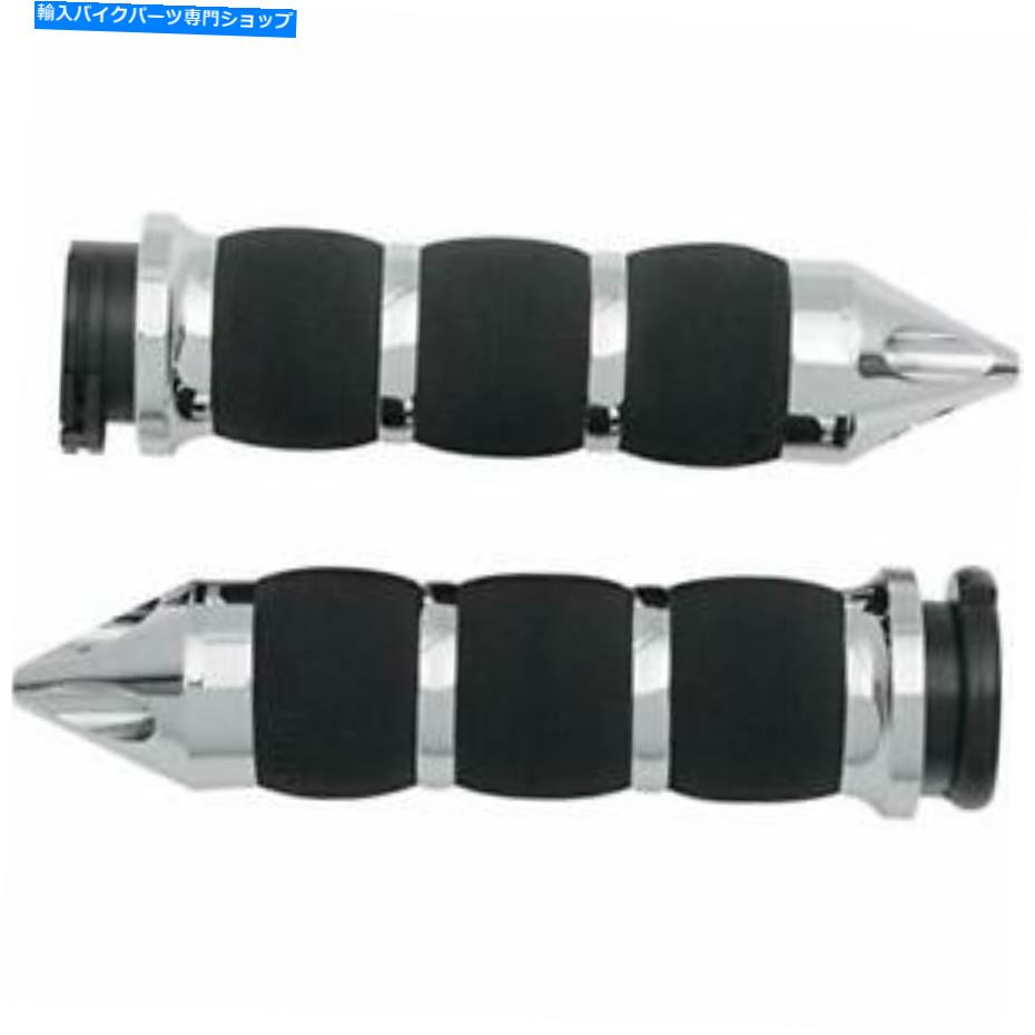 クロームパーツ エイボンエアクッショングリップスパイク（Chrome）AIR-90-CH-SPK MCハーレー - ダビッドソン AVON AIR CUSHIONED GRIPS SPIKE (CHROME) AIR-90-CH-SPK MC Harley-Davidson【並行輸入品】