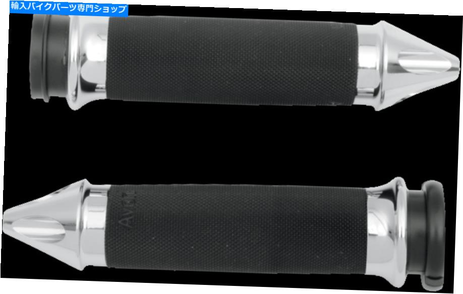 クロームパーツ エイボンスパイククロームTBWグリップ08-19ハーレーダビッドソンツーリングFLHT FLTR FLTHR Avon Spike Chrome TBW Grips 08-19 Harley Davidson Touring FLHT FLHX FLTR FLHR【並行輸入品】