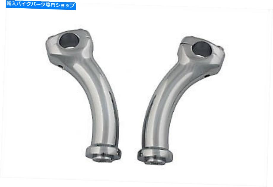 クロームパーツ 5-3 / 4「1」バーハーレーボバーチョッパーライザー用5-3 / 4 "脂肪プルバックライザークロム 5-3/4" Fatty Pullback Risers Chrome for 1" Bars Harley Bobber Chopper Riser【並行輸入品】｜Us Custom Parts Shop USDM