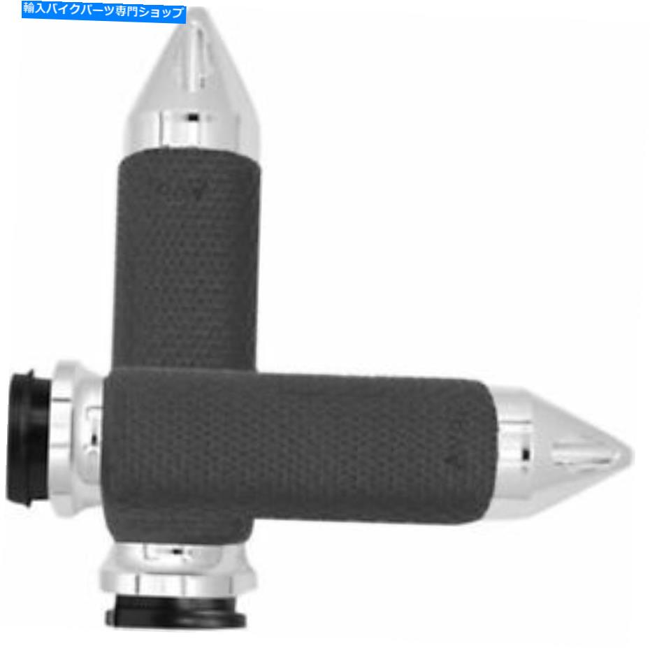 クロームパーツ ワイヤーによるスロットル用エイボンスパイクメモリフォームグリップ＃MF-63B-CH-FL-SP Avon Spike Memory Foam Grips for Throttle By Wire Large Chrome #MF-63B-CH-FL-SP【並行輸入品】 31,598円