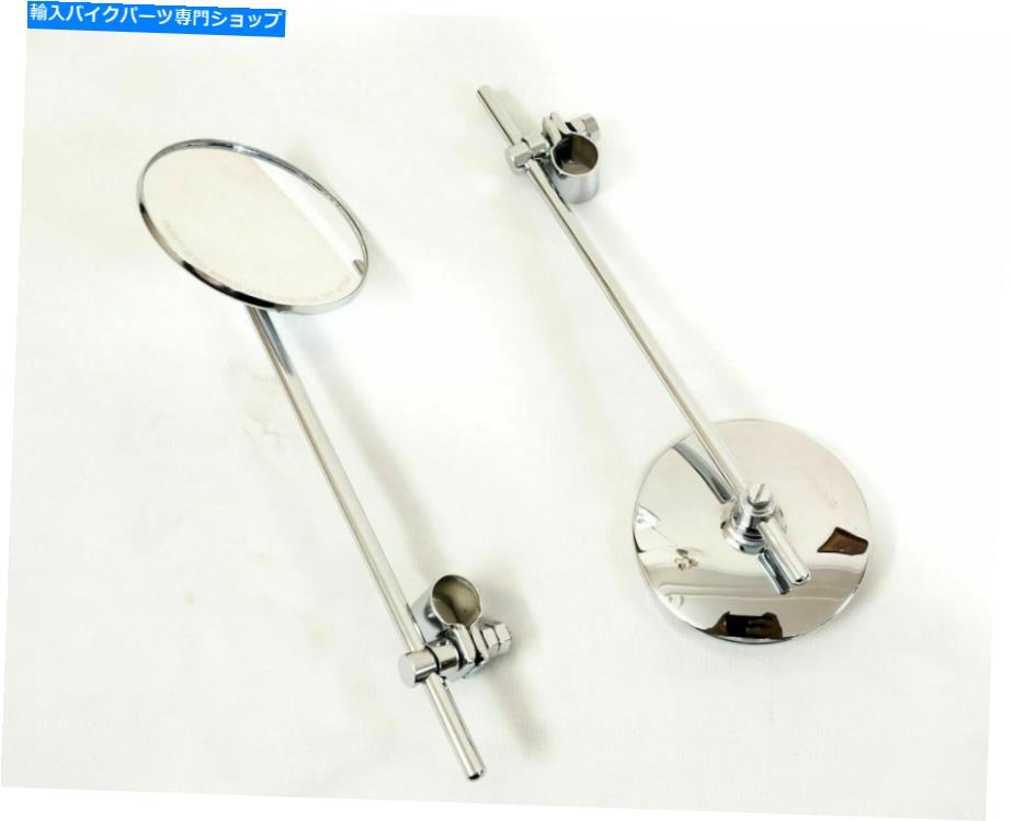 クロームパーツ 勝利＆クロームユニバーサルリアサイドビューミラーセット22mmバークランプ Triumph & Chrome Universal Rear Side View Mirror Set 22MM Bar Clamp【並行輸入品】