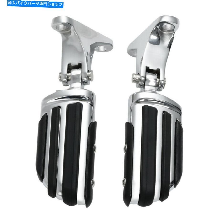 クロームパーツ ハーレーツーリングストリートエレクトラグライド93-21のためのリアの旅客足のマウントフィット Rear Passenger Footpeg Mount Fit For Harley Touring Street Electra Glide 93-21【並行輸入品】