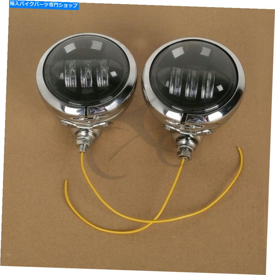 クロームパーツ 4.5 "補助スポットの霧を渡す照明+ハウジングバケツフィットハーレーロードキング 4.5" Auxiliary Spot Fog Passing Lights + Housing Bucket Fit For Harley Road King【並行輸入品】｜Us Custom Parts Shop USDM 30,720円