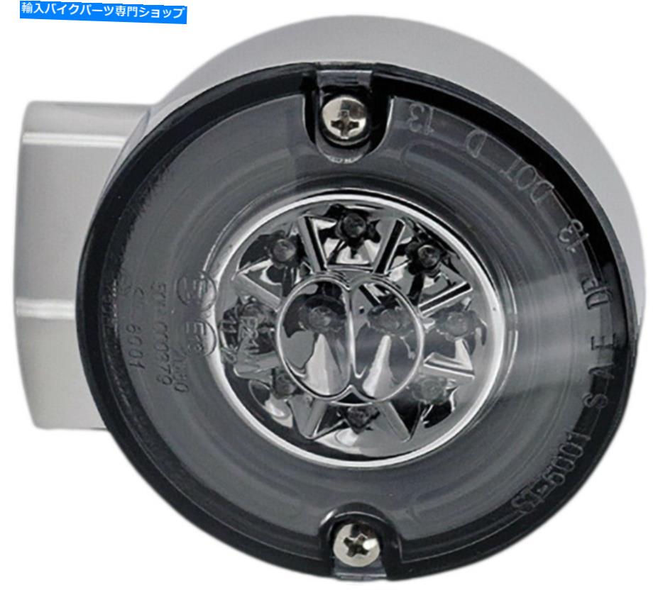 クロームパーツ ハードドライブLEDハロー後部ターン/停止信号（Chrome）164500 HardDrive LED Halo Rear Turn/Stop Signal (Chrome) 164500【並行輸入品】