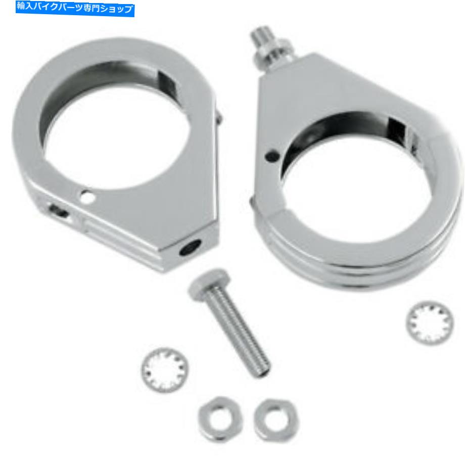 クロームパーツ 49mmフォーク用の溝付きクロームインジケータフォーククランプ Grooved Chrome Indicator Fork Clamps For 49mm Forks【並行輸入品】|Us Custom Parts Shop USDM