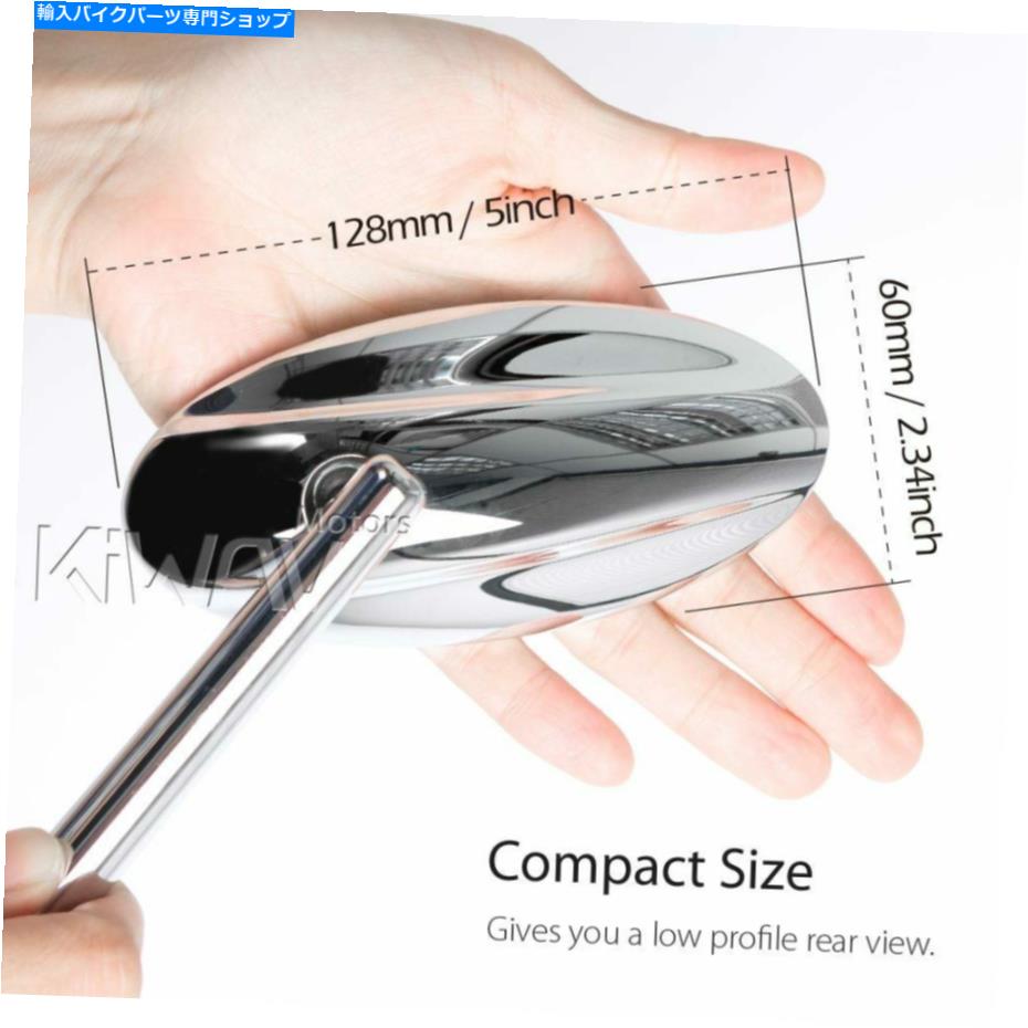 クロームパーツ フェアリングミラークロム凸ウルトラクロムベースはDUCATI 1199 PANIGALE 14 'をフィット Fairing Mirrors chrome convex ULTRA chrome base fits Ducati 1199 Panigale 14'【並行輸入品】