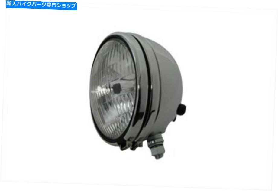 クロームパーツ レプリカ5-3 / 4ラウンドクロームヘッドランプハーリースポーツスターシャベルヘッド Replica 5-3/4 Round Chrome Headlamp for Harley Sportster Shovelhead【並行輸入品】