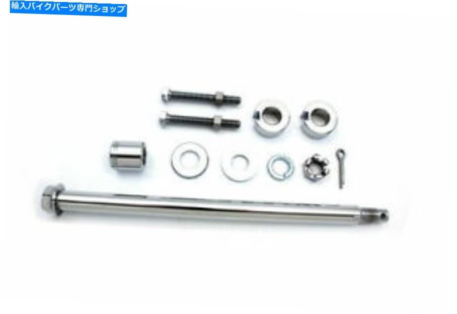 クロームパーツ Harley Davidsonによるクローム後部車軸キットV-Twin Chrome Rear Axle Kit for Harley Davidson by V-Twin【並行輸入品】