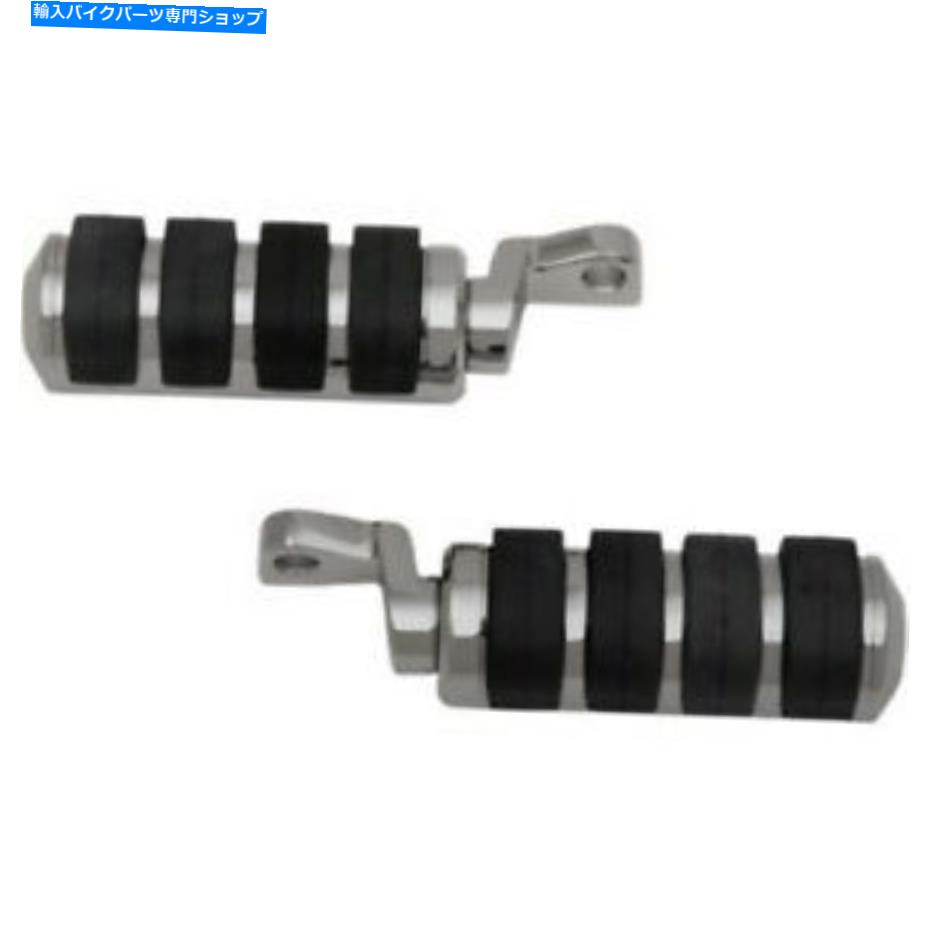 クロームパーツ クロムソフトライドドライバーフットペグハーレーオフセットマウント読み取り説明 Chrome Soft-Ride Driver Foot Pegs Harley Offset Mount Read Description【並行輸入品】