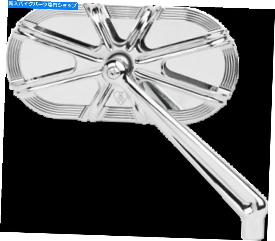 クロームパーツ 右側のオートバイの凸面鏡のArlen Ness Chrome Cage 10ゲージのネジ Arlen Ness Chrome Cage 10 Gauge Screw in Right Side Motorcycle Convex Mirror【並行輸入品】