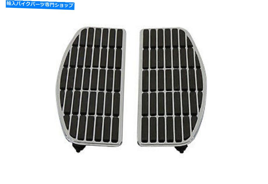 クロームパーツ フットボードマットセットクロームフィットハーレーダビッドソン Footboard Mat Set Chrome fits Harley-Davidson【並行輸入品】