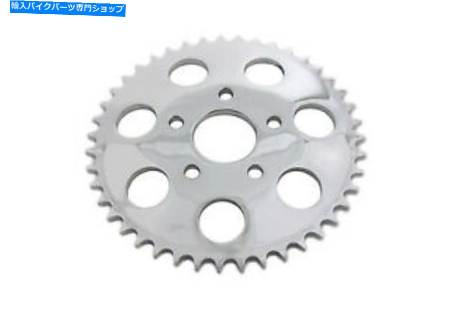 クロームパーツ V-Twinによるハーレーダビッドソンのためのクロム43歯の後部スプロケット Chrome 43 Tooth Rear Sprocket for Harley Davidson by V-Twin【並行輸入品】