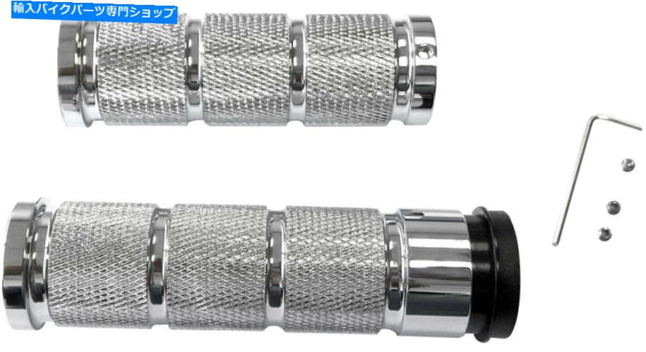 クロームパーツ ハードドライブクロムアルミレトロハンドルバーグリップセットTBWハーレーロードグライド98-17 Harddrive Chrome Aluminum Retro Handle Bar Grip Set TBW Harley Road Glide 98-17【並行輸入品】