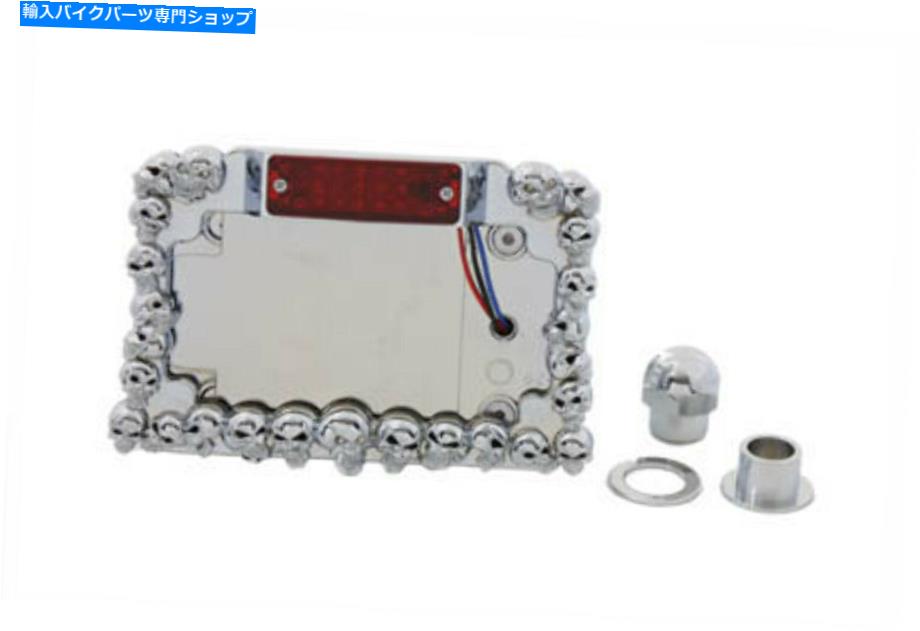 クロームパーツ Harleyのためのクロムスカルタイプテールランプアセンブリ Chrome Skull Type Tail Lamp Assembly for Harley【並行輸入品】