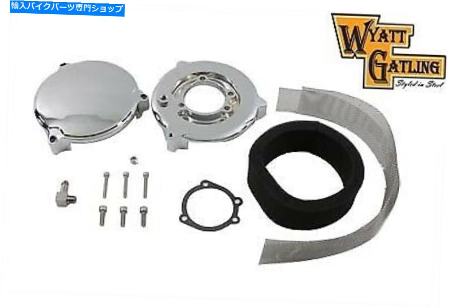 クロームパーツ Wyatt Gatlingエアクリーナリースムーズクロームフィットハーレーダビッドソン Wyatt Gatling Air Cleaner Smooth Chrome fits Harley-Davidson【並行輸入品】