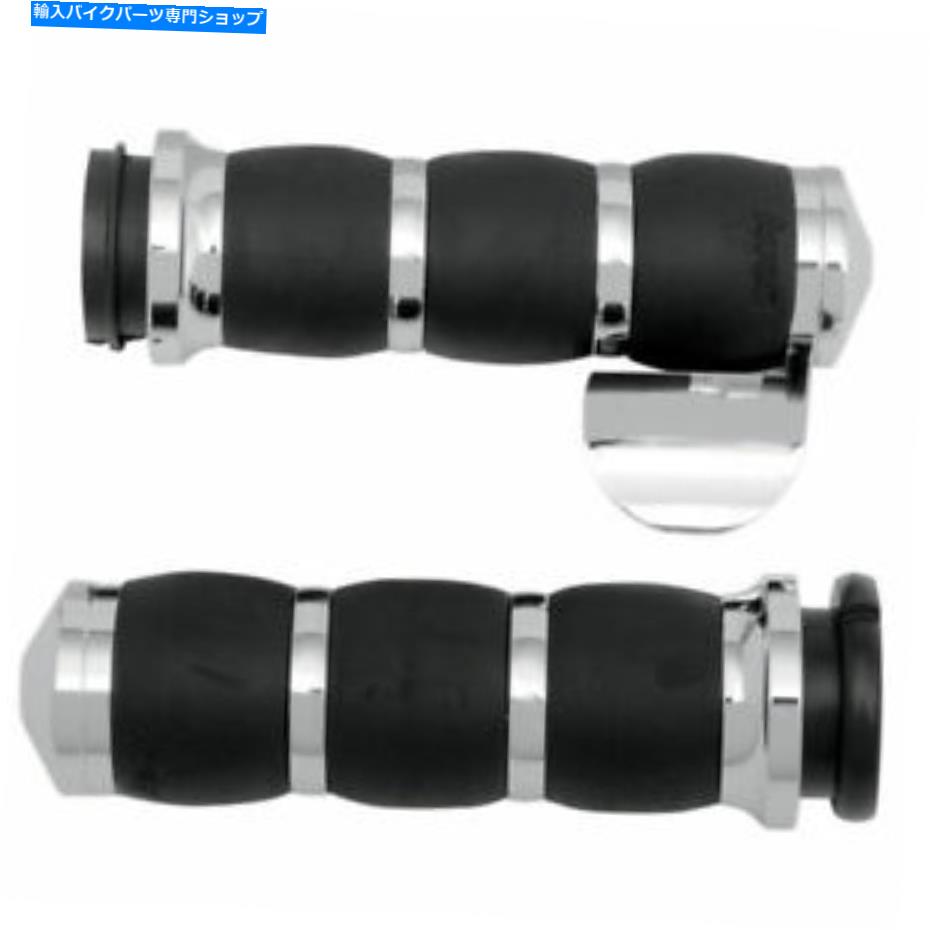 クロームパーツ エイボンクロームベルベットエアグリップ＆1996年のスロットルボス＆ニーダーハーレーダビッドソン Avon Chrome Velvet Air Grips w/Throttle Boss for 1996 & Newer Harley-Davidson【並行輸入品】