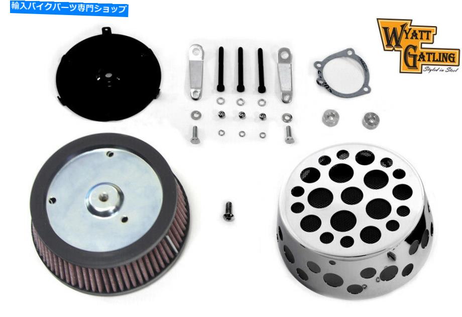 クロームパーツ スイスチーズエアクリーナーキットクロム Swiss Cheese Air Cleaner Kit Chrome【並行輸入品】