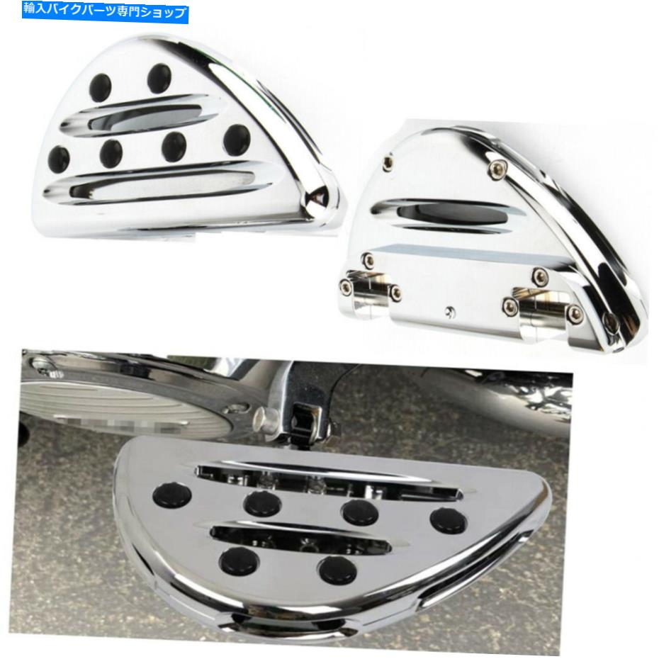 クロームパーツ Harley Touring 1993-15 Dyna 12-15のためのChrome旅客リアフットPegsfloorboards Chrome Passenger Rear Foot PegsFloorboards For Harley Touring 1993-15 Dyna 12-15【並行輸入品】
